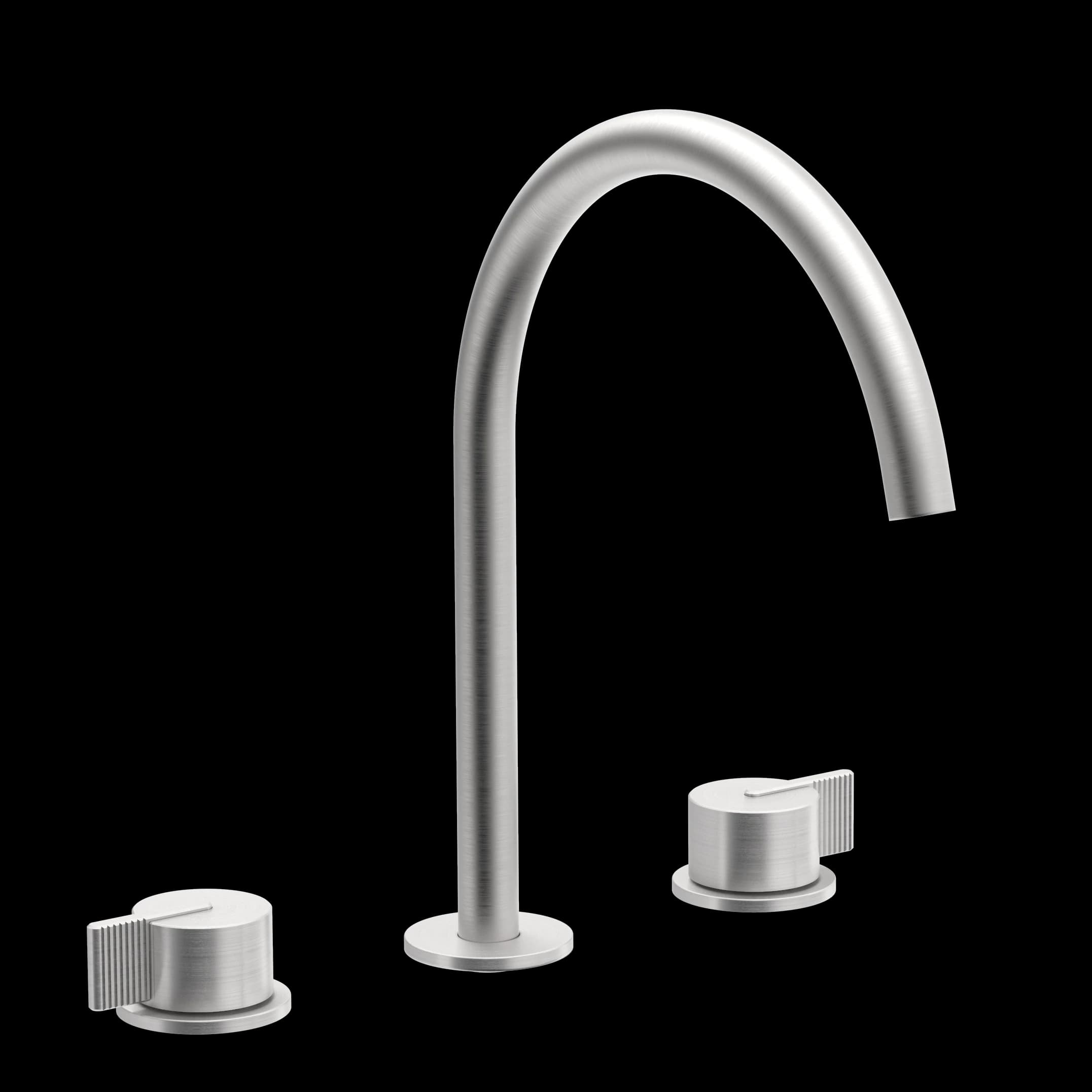 Line Series - 3-hole washbasin mixer - AISI 316 