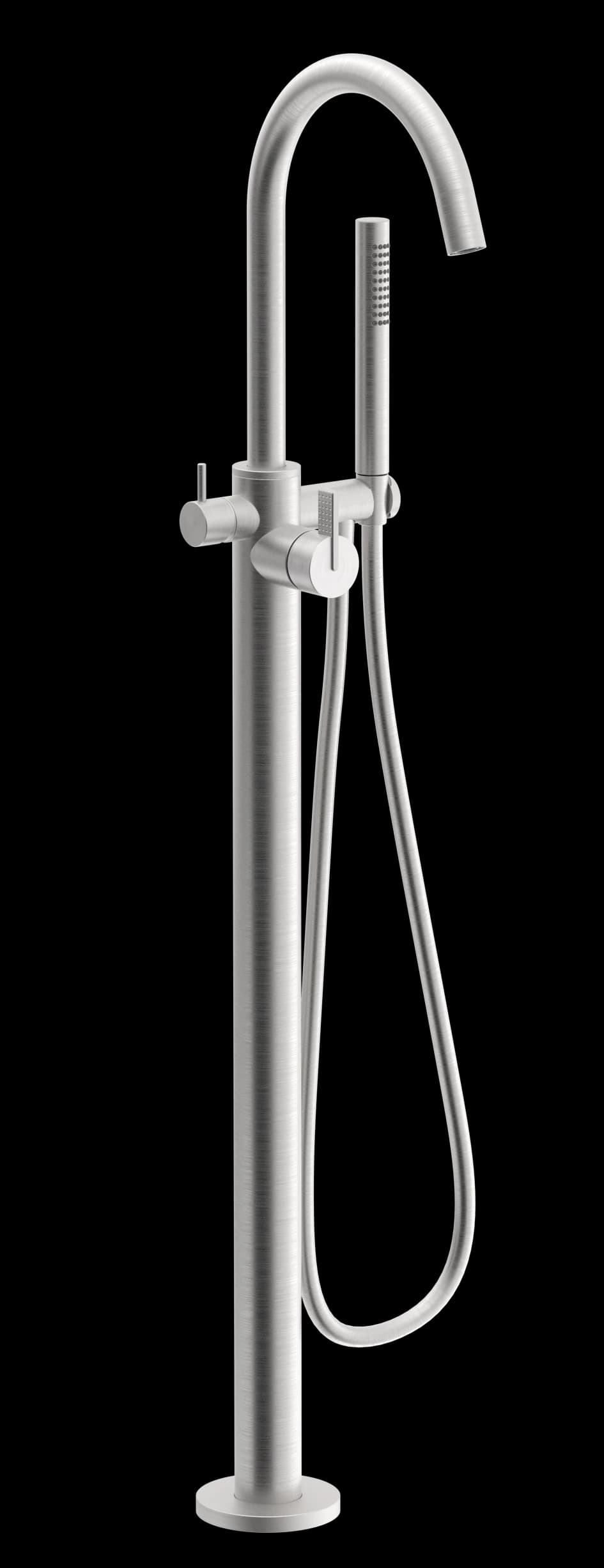 Dots Series - Free-standing bathtub mixer with 2 independent ways - AISI 316 