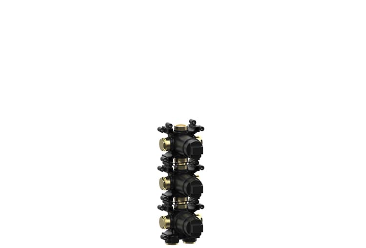INCASSO VERTICALE TERMOSTATICO PUSH 2 VIE