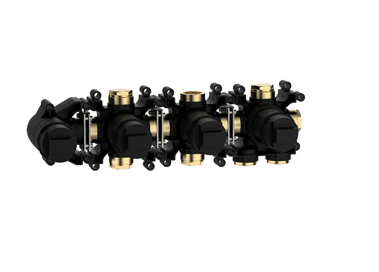 INCASSO TERMOSTATICO PUSH 2 VIE CON DOCCIA