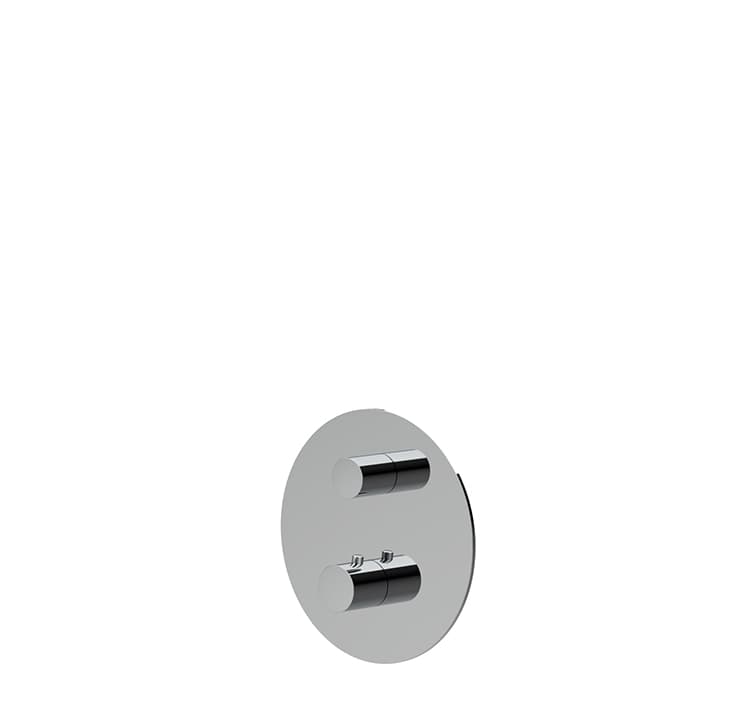 1-Way Round Plate With Round Handles Trim Set