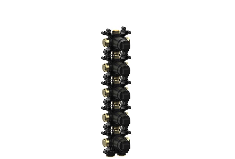 INCASSO VERTICALE TERMOSTATICO PUSH 4 VIE