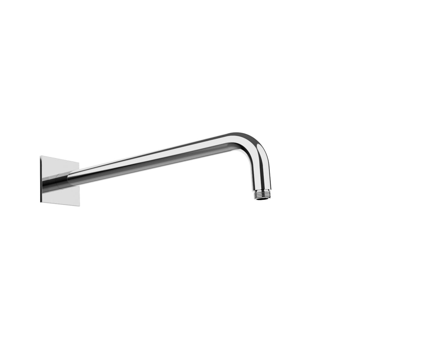 round arm with square rosette l 350