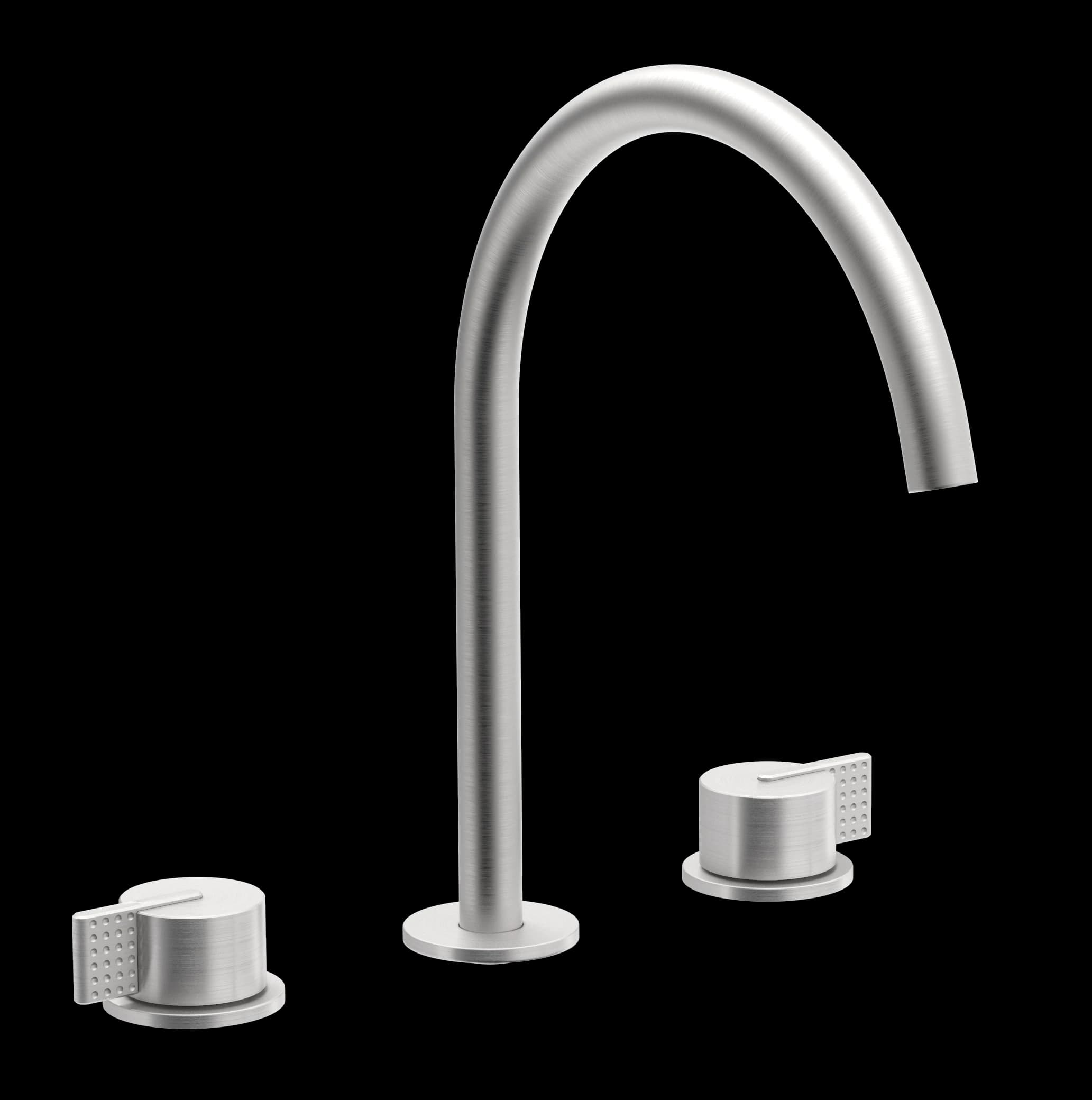 Dots Series - 3-hole washbasin mixer - AISI 316