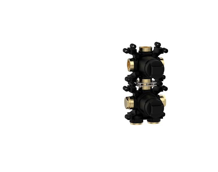3-way thermostat  concealed module - vertical