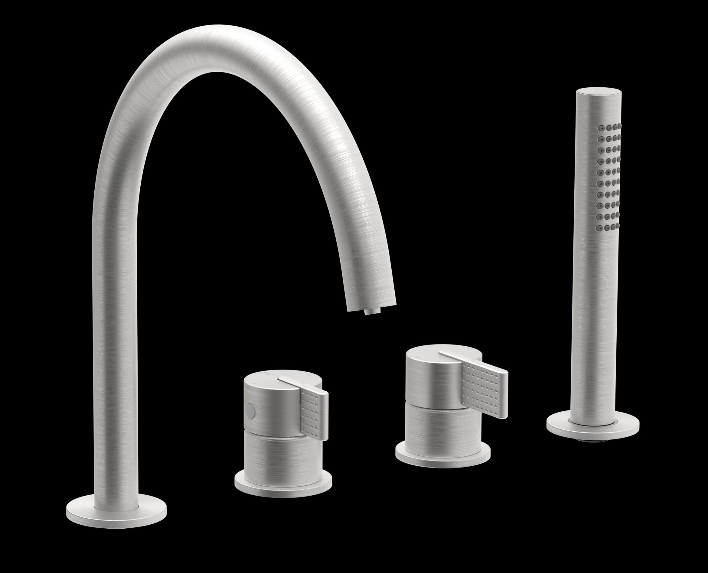 Dots Series - deck mounted bath mixer - AISI 316 