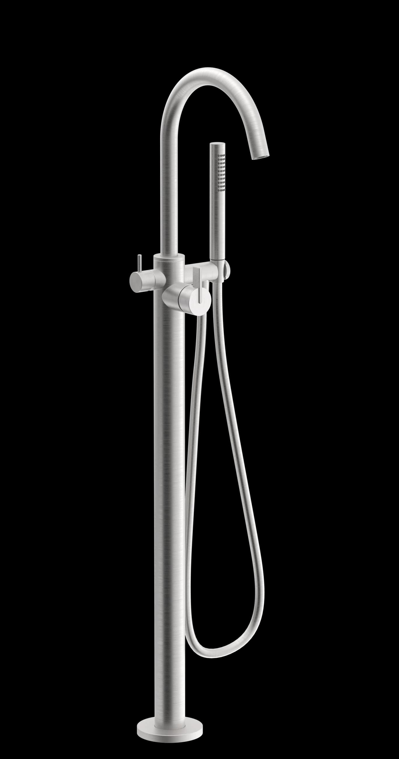 Line Series - Free-standing bathtub mixer with 2 independent ways - AISI 316 