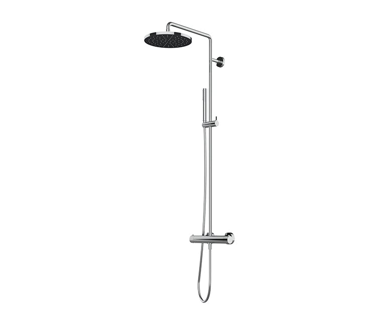 complete emotion shower column with external thermostat
