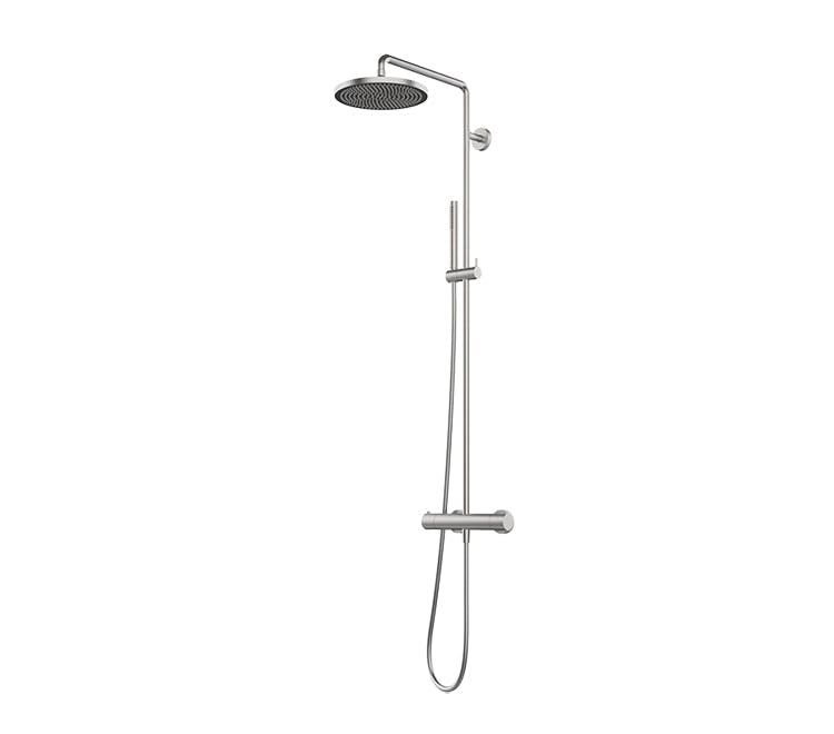 complete shower column with external thermostat - 316